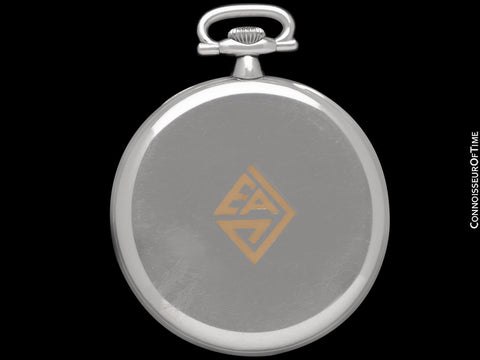 1914 Vacheron & Constantin for Merimont Mens Art Deco 44mm Pocket Watch - Platinum