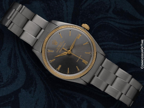 1962 Rolex Explorer Ref. 5501 Vintage Mens Watch - Stainless Steel & 14K Gold