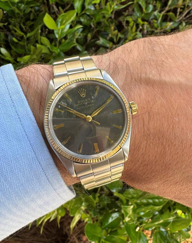 1962 Rolex Explorer Ref. 5501 Vintage Mens Watch - Stainless Steel & 14K Gold