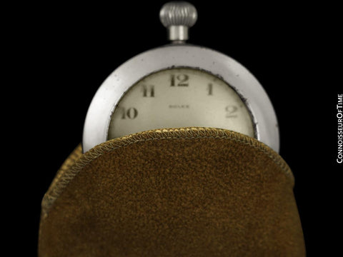 1940's Rolex WWII British Military Vintage Antique Mens Pocket Watch - Rare Outer Case
