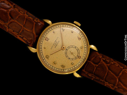 1940 Patek Philippe Vintage Mens Midsize Ref. 590 Tiffany & Co. Double Signed Watch - 18K Gold