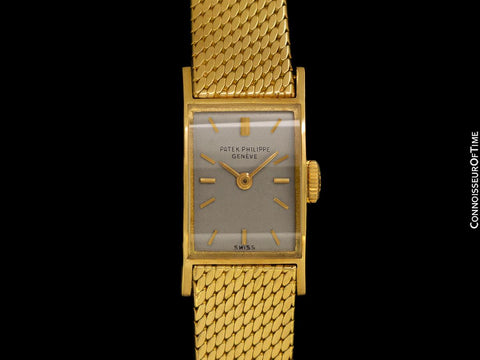 1960 Patek Philippe Vintage Ladies Rare "Manta Ray" 18K Gold Watch - Albert Gilbert Designed