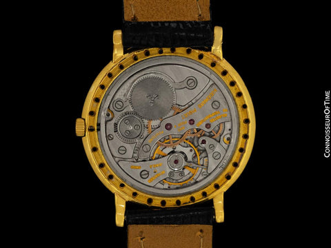 1962 Audemars Piguet "Extra-Flat" Vintage Mens Midsize Watch - 18K Gold & Diamonds