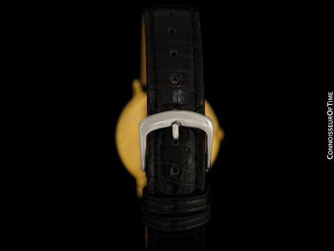 1962 Audemars Piguet "Extra-Flat" Vintage Mens Midsize Watch - 18K Gold & Diamonds