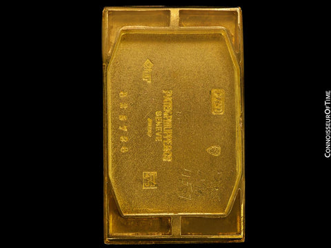 1942 Patek Philippe "Tegolino" Vintage Mens Rectangular 18K Gold Watch - Papers