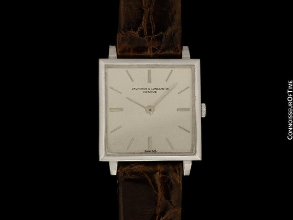 1960's Vacheron & Constantin "Extra-Flat" Vintage Mens Midsize Watch - 18K White Gold