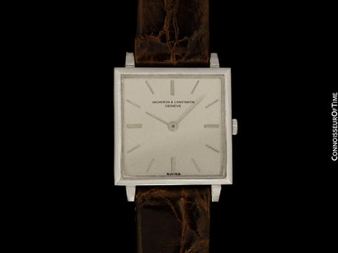 1960's Vacheron & Constantin "Extra-Flat" Vintage Mens Midsize Watch - 18K White Gold