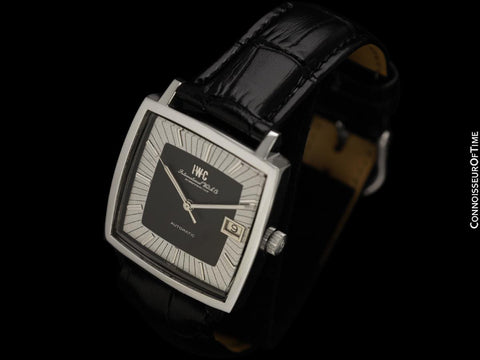 1971 IWC Vintage Mens Full Size "Compressor" Square Watch - Stainless Steel