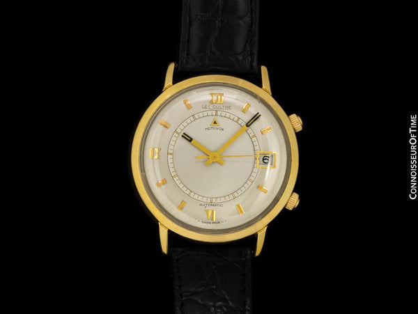 1960's Jaeger-LeCoultre Vintage Mens Memovox Alarm Reveil, Automatic - 10K Gold Filled