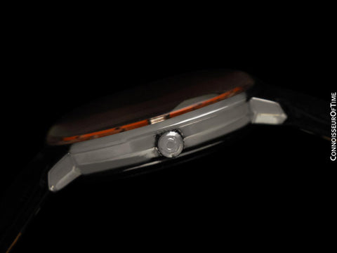1969 Omega De Ville Vintage Mens Cal. 565 Automatic Harley-Davidson Orange Watch - Stainless Steel