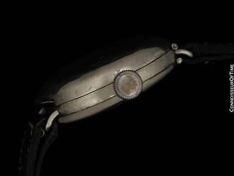 1910's Rolex Rare Vintage Mens World War I Era Military Officers Full-Hunter Trench Watch - Nickel