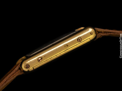 Cartier Vintage Ladies Tank Mechanical French Market Watch - Solid 18K Gold