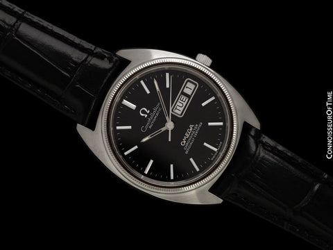 1972 Omega "C" Constellation Vintage Mens Automatic Chronometer Watch, Day Date - Stainless Steel & 18K White Gold