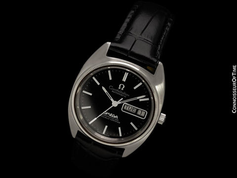 1972 Omega "C" Constellation Vintage Mens Automatic Chronometer Watch, Day Date - Stainless Steel & 18K White Gold
