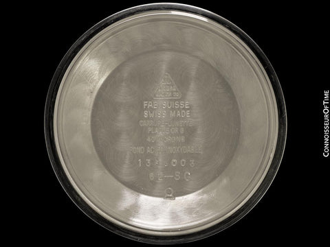 1962 Omega Seamaster 30 Vintage Mens Handwound Watch, Larger 35mm Model - 18K Gold Plated & Stainless Steel