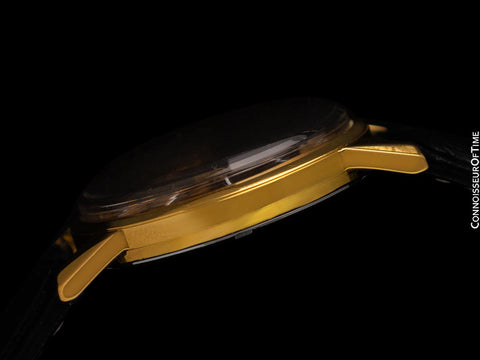 1962 Omega Seamaster 30 Vintage Mens Handwound Watch, Larger 35mm Model - 18K Gold Plated & Stainless Steel