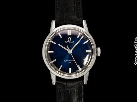 1962 Omega Seamaster 30 Vintage Mens Handwound Watch, Larger 35mm Model - Stainless Steel