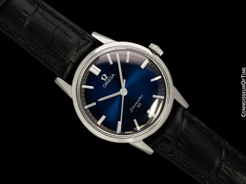 1962 Omega Seamaster 30 Vintage Mens Handwound Watch, Larger 35mm Model - Stainless Steel