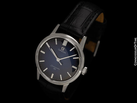 1962 Omega Seamaster 30 Vintage Mens Handwound Watch, Larger 35mm Model - Stainless Steel