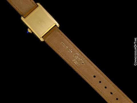 Cartier Vintage Ladies Tank Mechanical French Market Watch - Solid 18K Gold