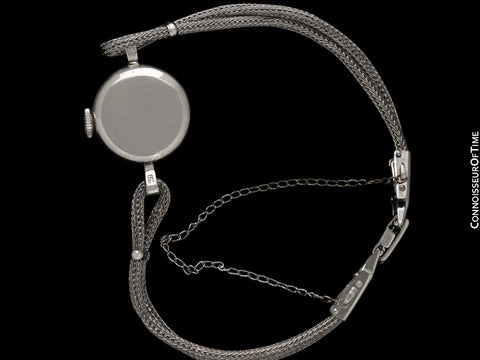 1950's Rolex Ladies Vintage Cocktail Watch - 18K White Gold & Diamonds