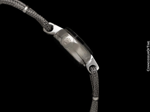 1950's Rolex Ladies Vintage Cocktail Watch - 18K White Gold & Diamonds