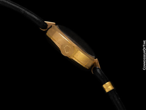 1958 Rolex Pre-Cellini Vintage Larger Ladies Dress Watch - 9K Gold