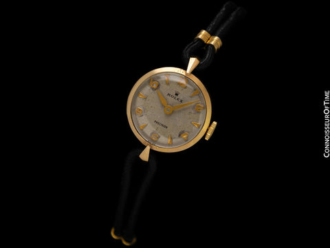 1958 Rolex Pre-Cellini Vintage Larger Ladies Dress Watch - 9K Gold