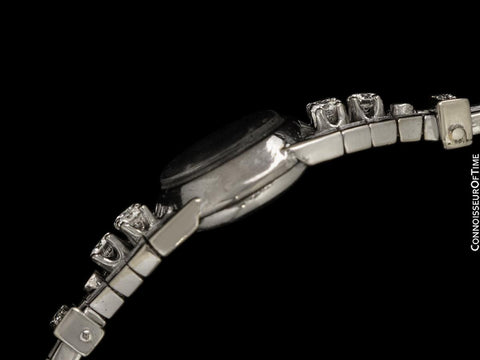 1960's Rolex Ladies Vintage Cocktail Watch - 18K White Gold & Diamonds