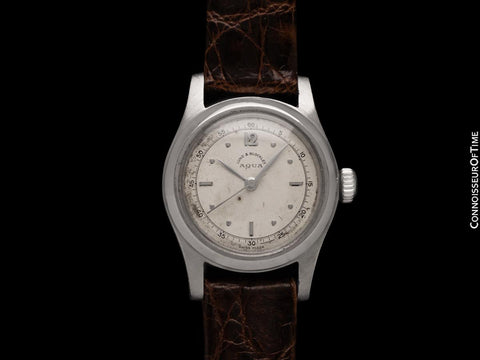 1943 Rolex Very Rare Lund & Blockley Oyster Aqua Vintage Mens Midsize World War II Era Watch - Stainless Steel