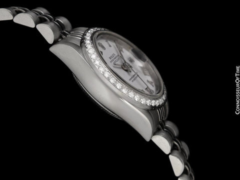 Rolex Ladies Datejust Ref. 69174 Stainless Steel & Diamond Watch with Full Servicing - Original Papers