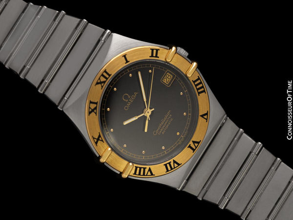Omega Constellation Manhattan Mens Large Chronometer Watch, Automatic, Date - Stainless Steel & 18K Gold