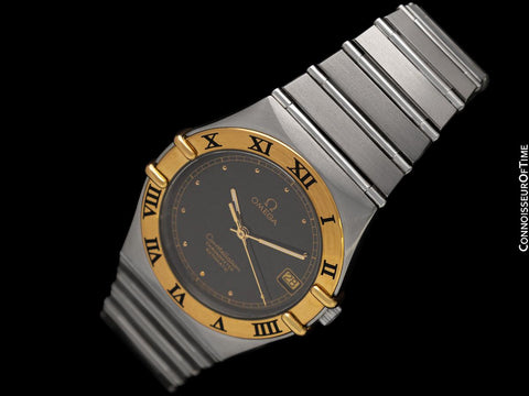 Omega Constellation Manhattan Mens Large Chronometer Watch, Automatic, Date - Stainless Steel & 18K Gold