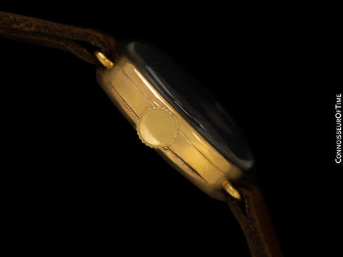 1934 Rolex Ladies Vintage Art Deco Watch with Rare Sector Dial - 9K Gold