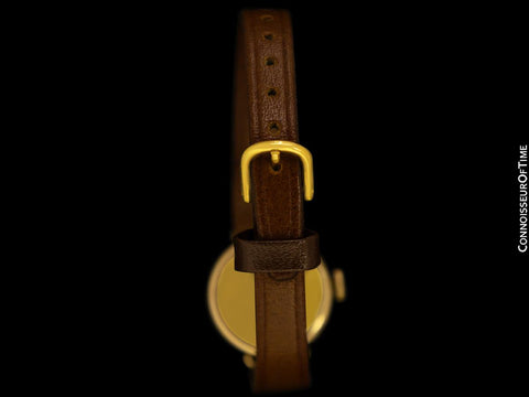 1934 Rolex Ladies Vintage Art Deco Watch with Rare Sector Dial - 9K Gold