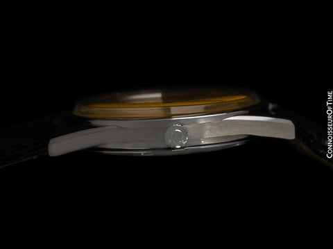 1973 Omega Vintage De Ville Mens Cal. 711 Automatic Watch with Ferrari Yellow Dial - Stainless Steel