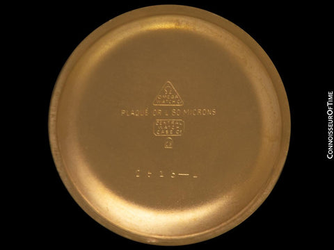 1946 Omega 30 T2 Based Classic Vintage Mens Handwound Watch - 18K Gold Plated