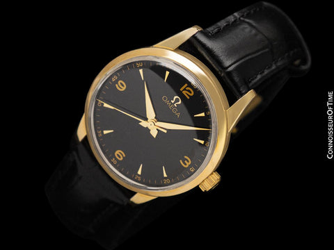 1946 Omega 30 T2 Based Classic Vintage Mens Handwound Watch - 18K Gold Plated