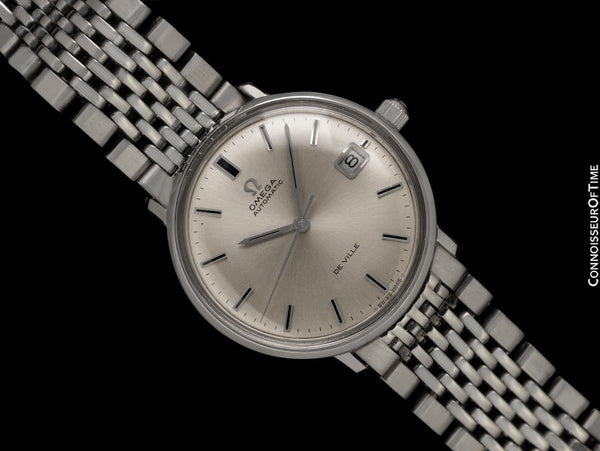 1968 Omega De Ville Vintage Mens Cal. 565 Automatic Watch with Beads of Rice Bracelet - Stainless Steel
