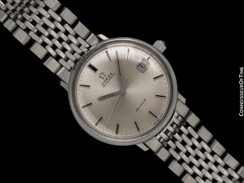 1968 Omega De Ville Vintage Mens Cal. 565 Automatic Watch with Beads of Rice Bracelet - Stainless Steel