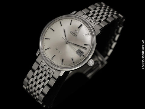 1968 Omega De Ville Vintage Mens Cal. 565 Automatic Watch with Beads of Rice Bracelet - Stainless Steel