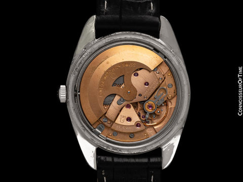 1971 Omega Seamaster Mens Vintage Watch with Automatic Cal. 565 Movement and Black Dial - Stainless Steel