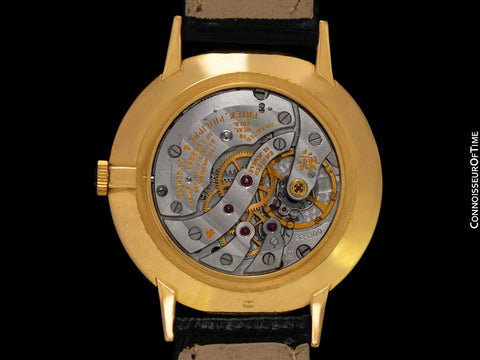 1965 Patek Philippe Vintage Mens Handwound Ref. 3468 18K Gold Dress Watch