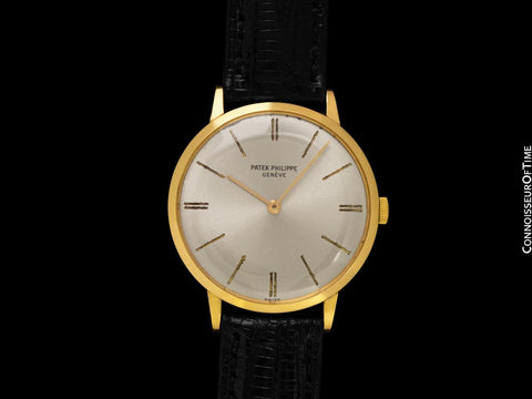 1965 Patek Philippe Vintage Mens Handwound Ref. 3468 18K Gold Dress Watch