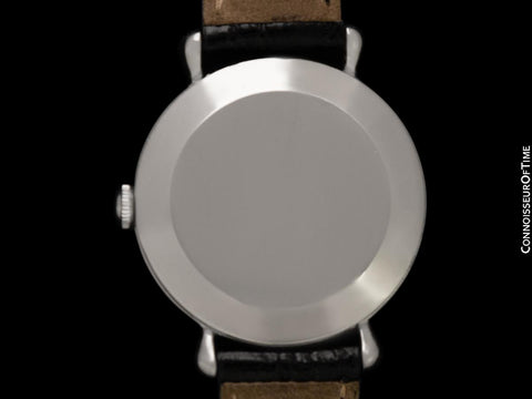 1943 Vacheron & Constantin Vintage Mens Oversized Tear Drop Watch - Stainless Steel