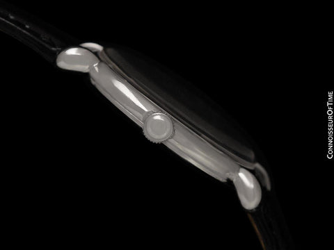 1943 Vacheron & Constantin Vintage Mens Oversized Tear Drop Watch - Stainless Steel