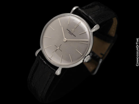 1943 Vacheron & Constantin Vintage Mens Oversized Tear Drop Watch - Stainless Steel