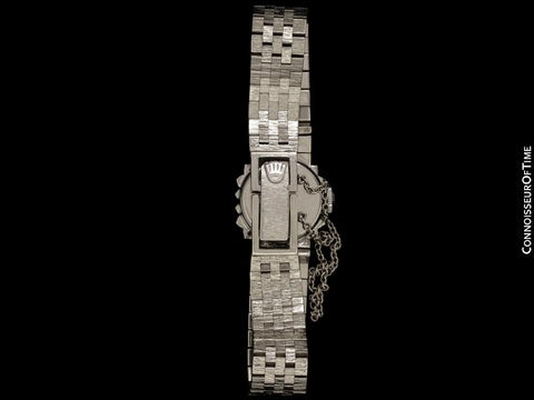 1960's Rolex Vintage Ladies Dress Bracelet Watch - 14K White Gold & Diamonds