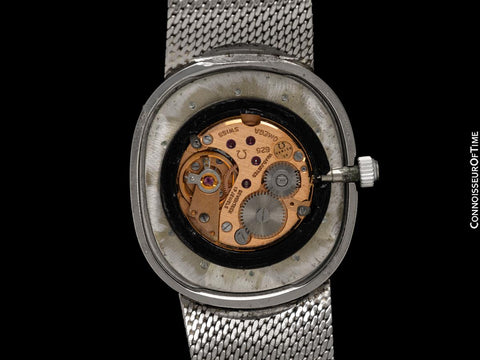 1978 Omega De Ville Vintage Mens Ellipse Dress Watch with Bracelet - Stainless Steel