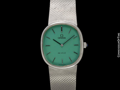 1978 Omega De Ville Vintage Mens Ellipse Dress Watch with Bracelet - Stainless Steel